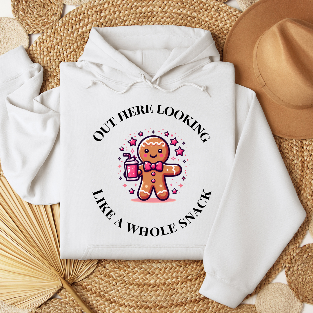 LOOKING LIKE A SNACK GINGERBREAD HOODIE