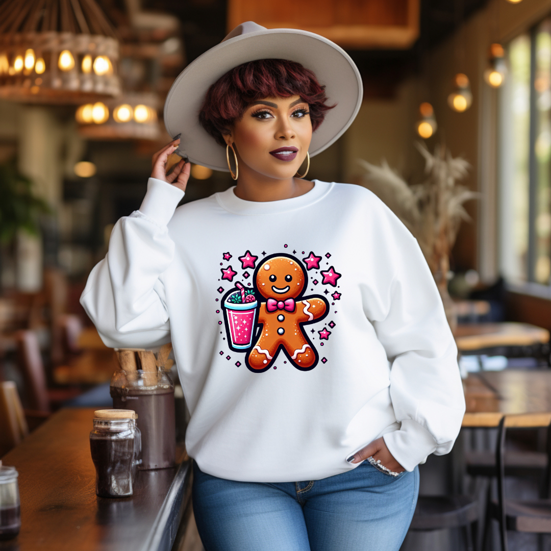 GINGERBREAD MAN WITH STARS HOODIE