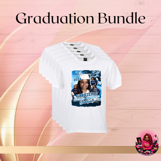 5 Center Print Grad T-shirts