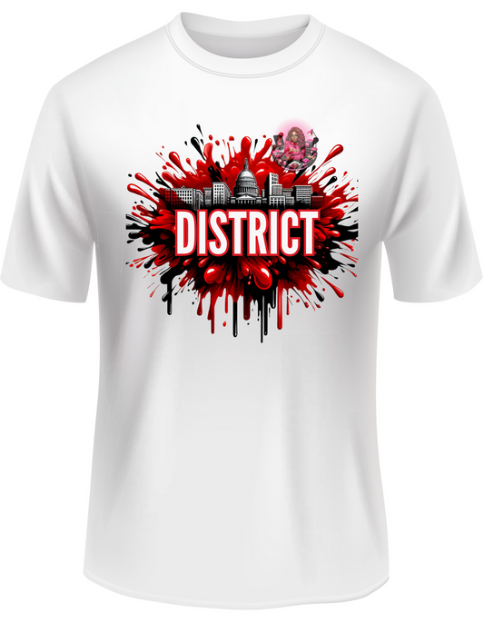 DISTRICT RED EXPLOSION T-SHIRT