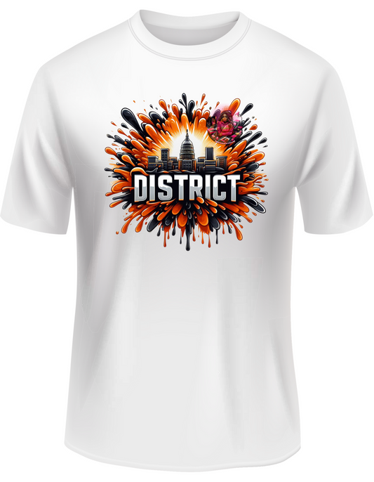 DISTRICT ORANGE EXPLOSION T-SHIRT