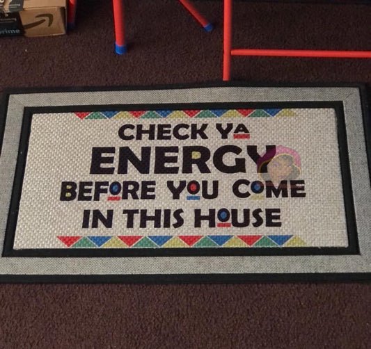 Check Your Energy Custom Door Mat