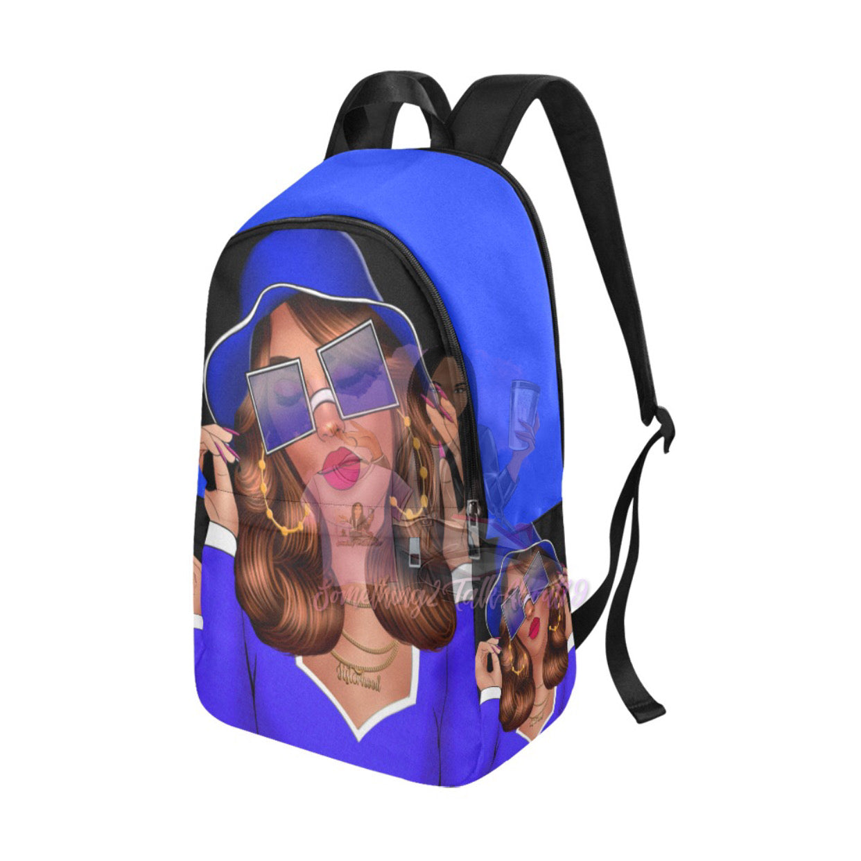 Debbie Blue Fabric Backpack