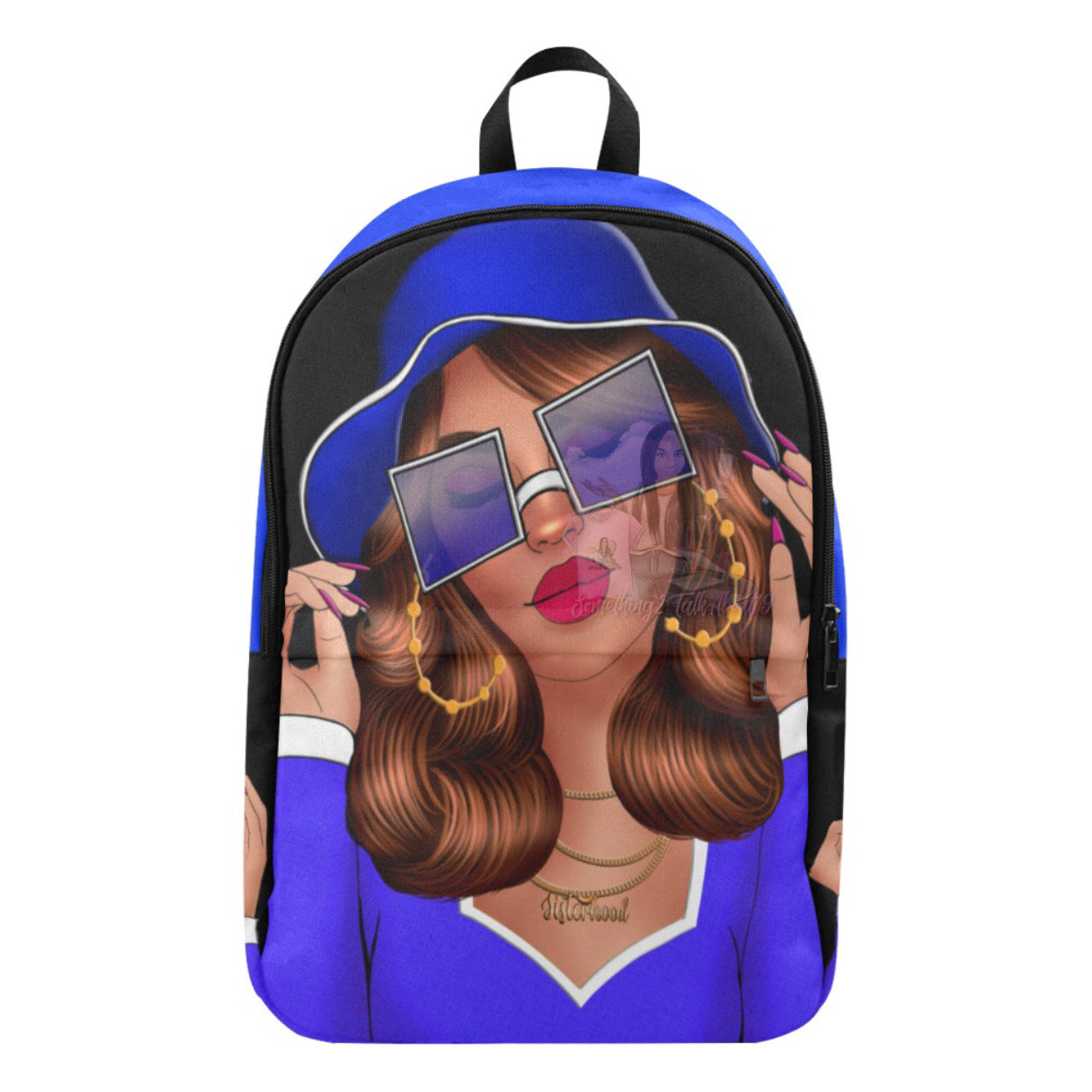 Debbie Blue Fabric Backpack