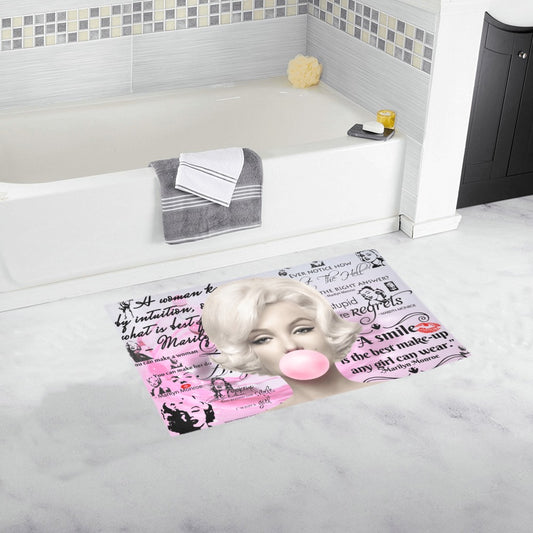 Marilyn I Smile Bathroom Rug