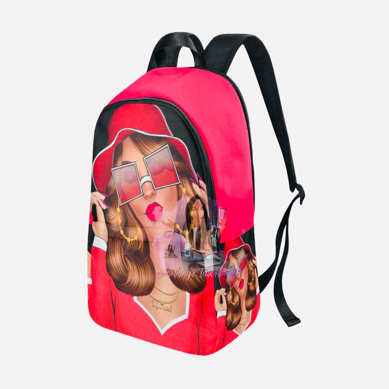 Debbie Red Fabric Backpack