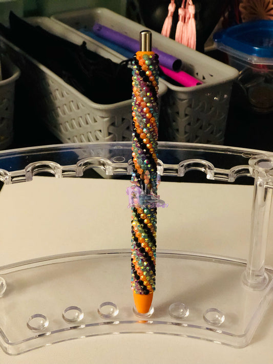 Colorful Whirlpool Rhinestone Pen