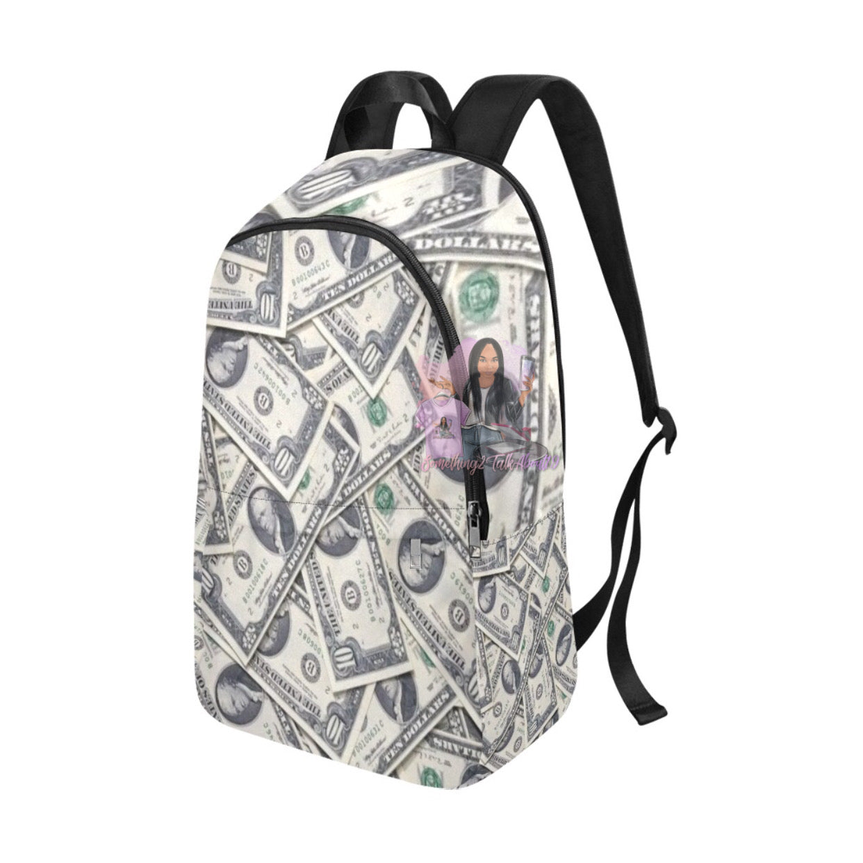 Dollar Bill Fabric Backpack