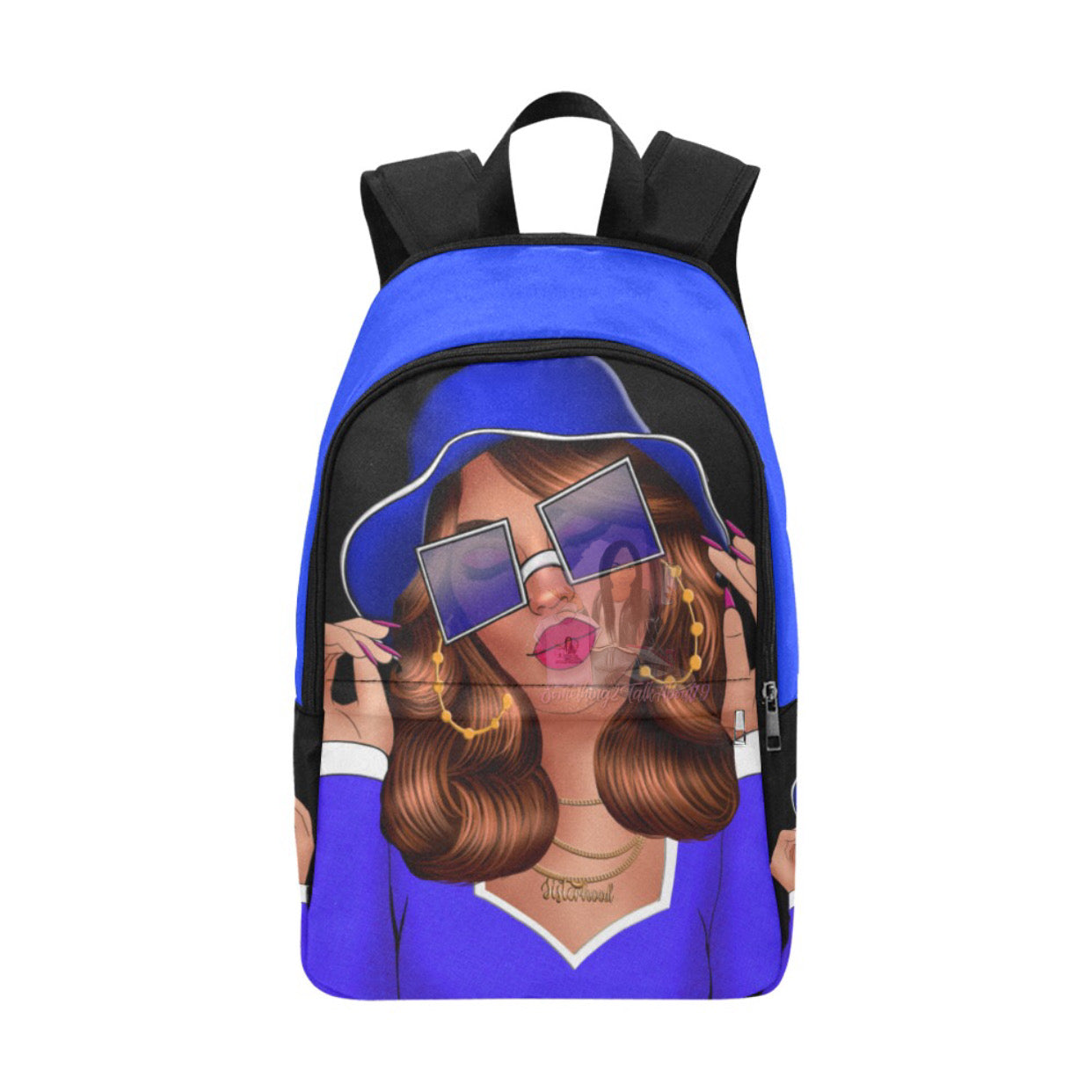 Debbie Blue Fabric Backpack