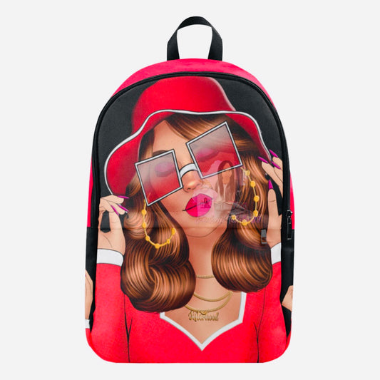 Debbie Red Fabric Backpack