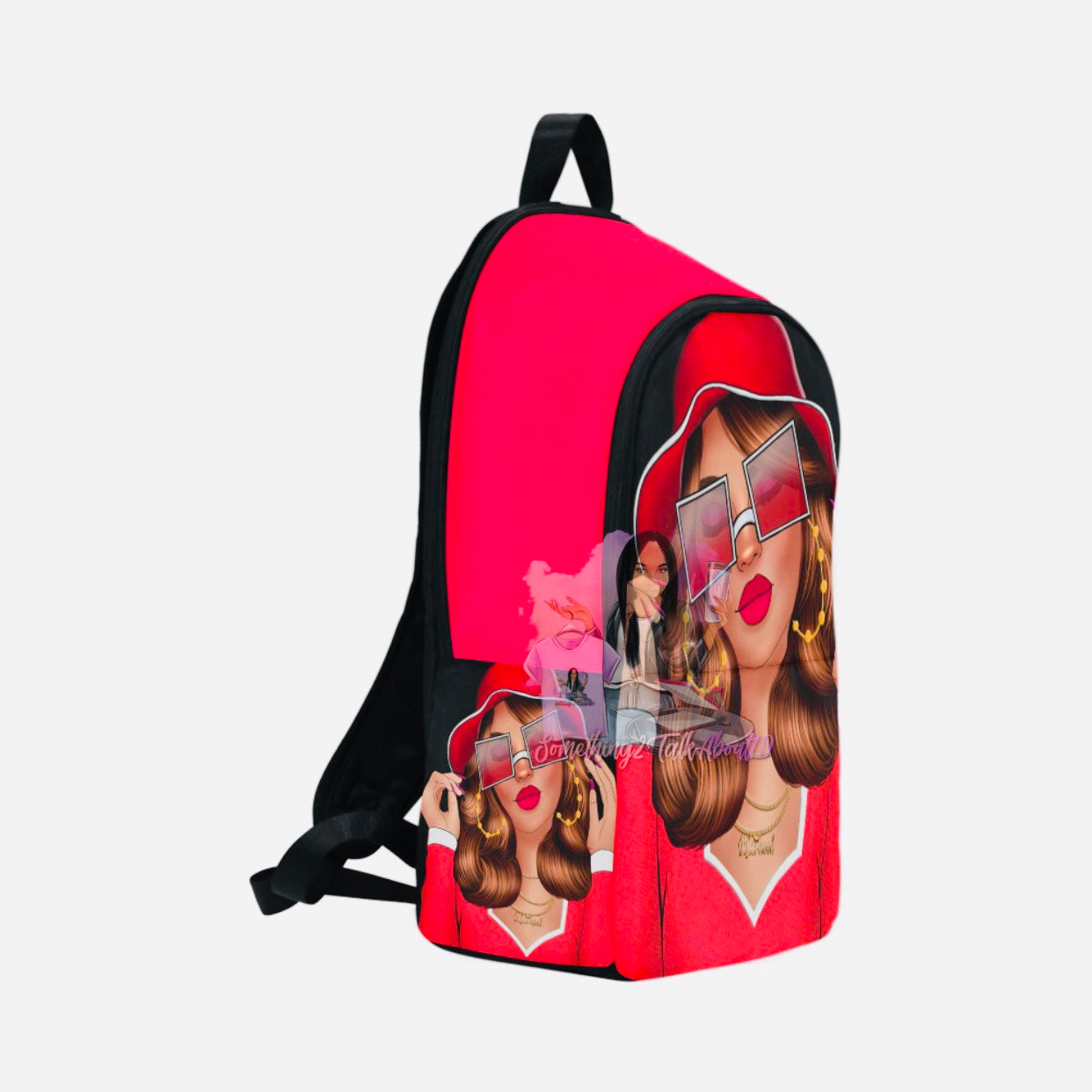 Debbie Red Fabric Backpack