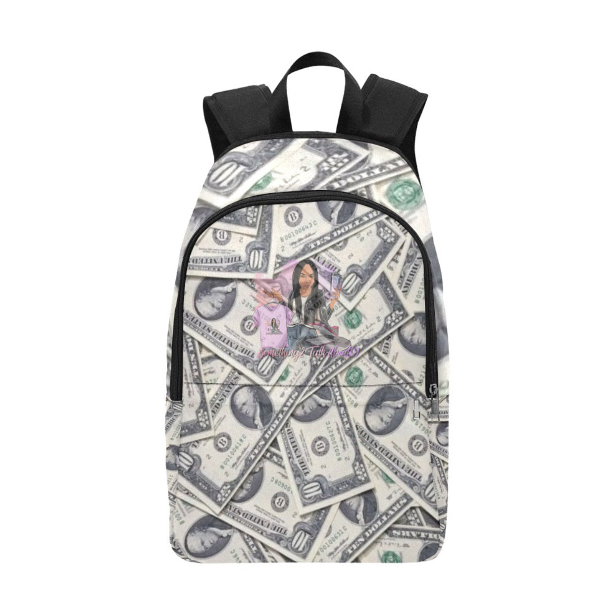 Dollar Bill Fabric Backpack