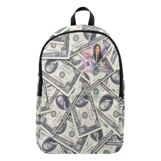 Dollar Bill Fabric Backpack