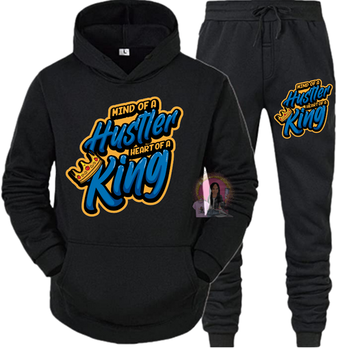 Mind Of A Hustler Heart Of A King Jogger Set