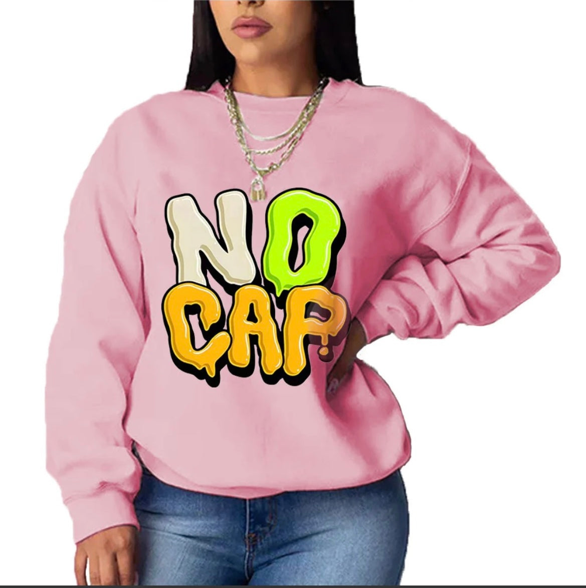 NO CAP PINK SWEATSHIRT