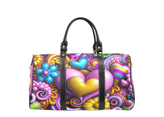 Hearts of Colors Waterproof Traveling Bag
