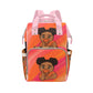African American Baby Girl Backpack Diaper Bag