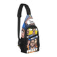 All Over Friday Design Chest Bag