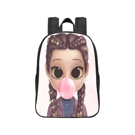 Pink Bubble Gum Girl Fabric Backpack (KIDS)