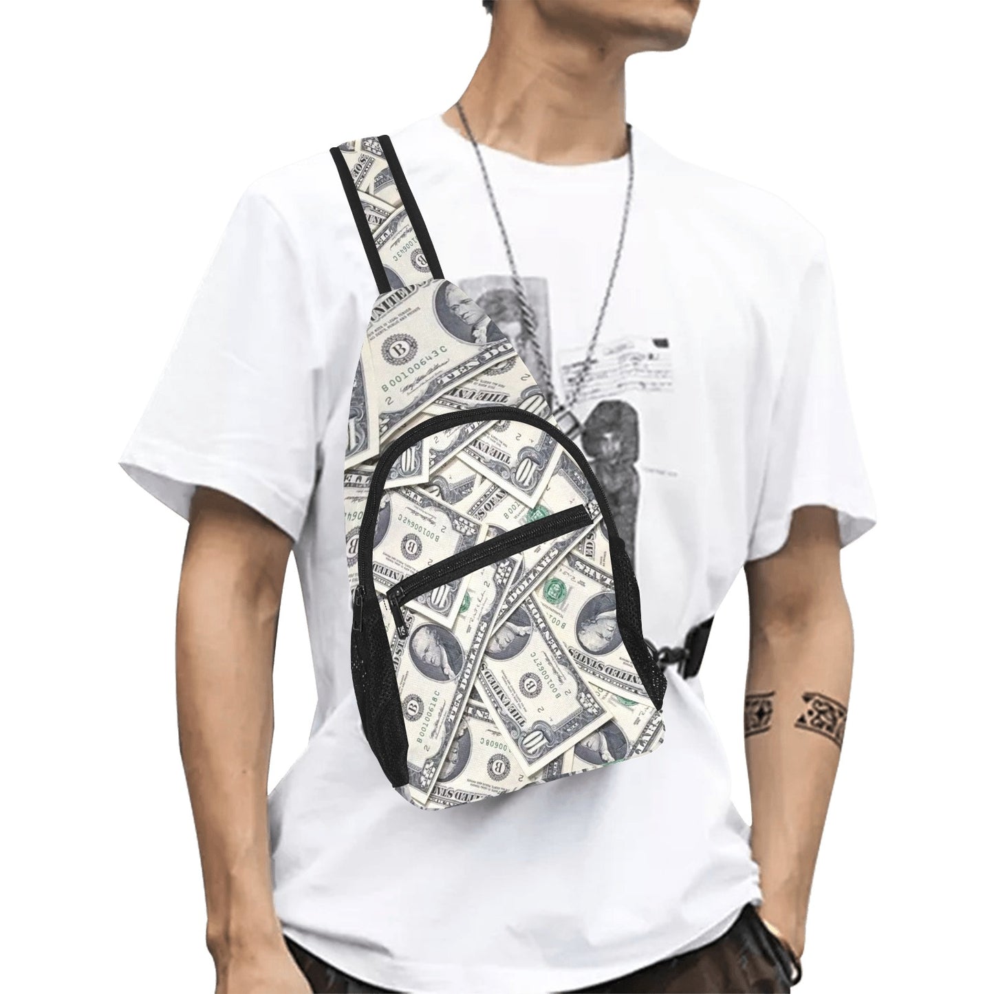 All Over Money Chest Bag