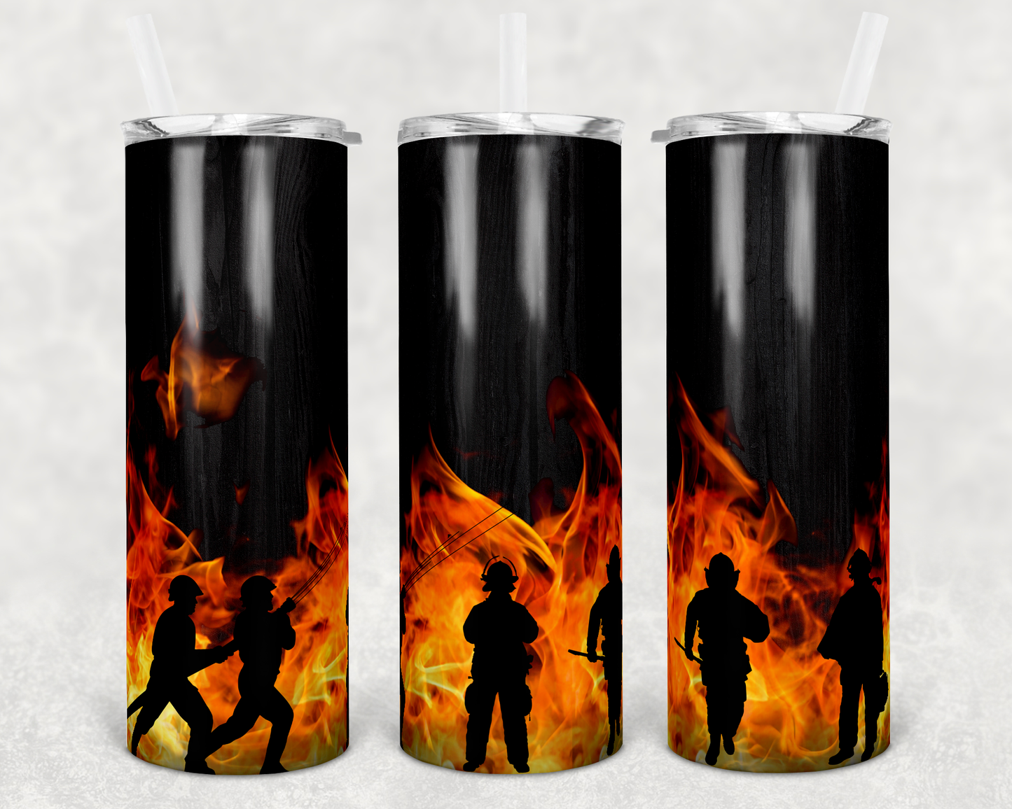 Fireman Flames 20oz Tumbler